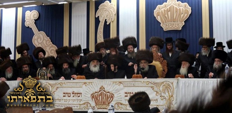 קבלות פנים - חתונה נכד רבינו ב' לך תשפ''ז ביהמ''ד הגדול אין וומ''ס
